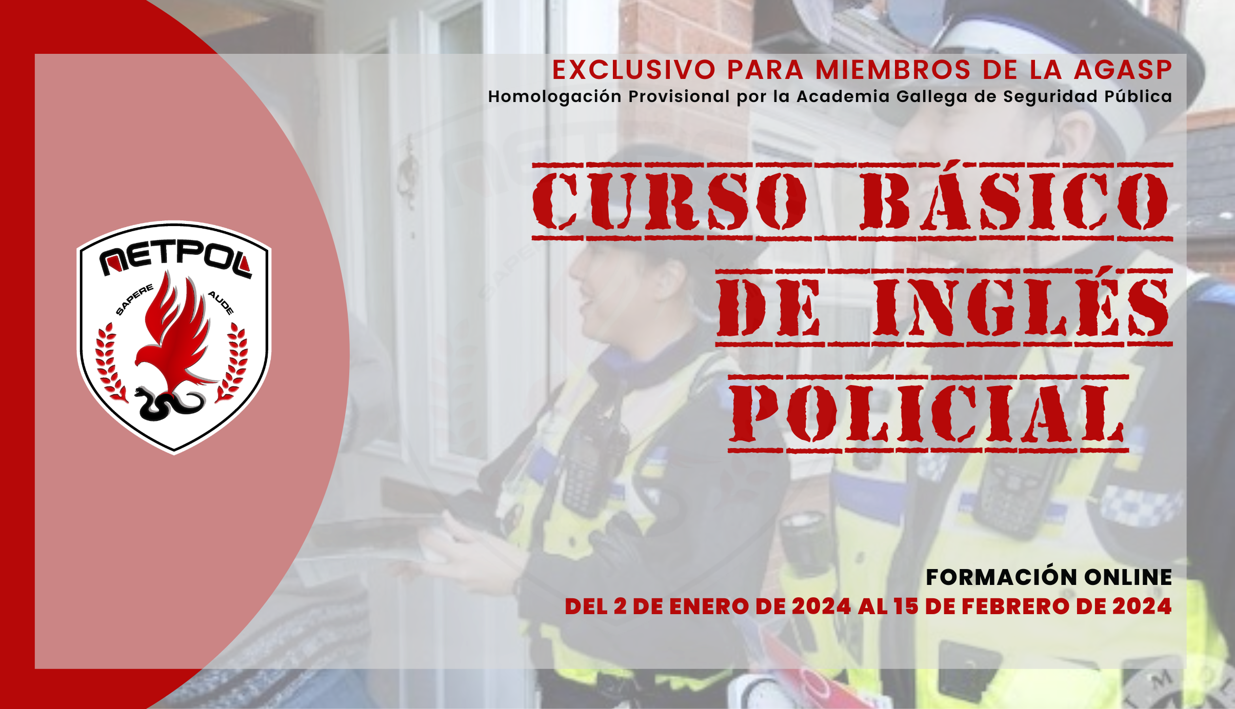 CURSO BÁSICO DE INGLÉS POLICIAL.